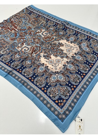 Harem Scarf Harem Desenli Vual İpeksi Şal Hvd0105-41470 Çok Renkli