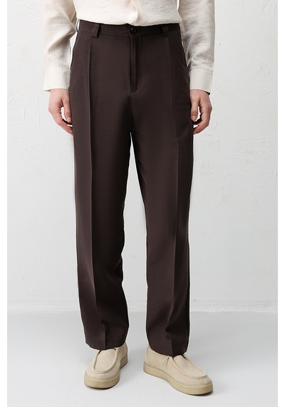 Antioch Pileli Relaxed Fit Erkek Pantolon A26y2842 Kahve