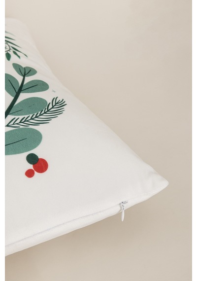 Charm Kurşun Asker Baskılı Beyaz Kırlent 43x43 35264a Beyaz