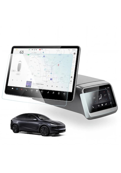 Tesla Model Y Juniper Ekran Koruyucu Temperli Cam 9h İkili Set