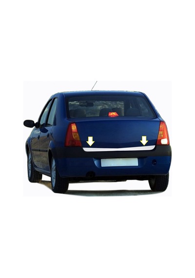 Dacia Logan Krom Bagaj Alt Çıtası 2005-2008 Paslanmaz Çelik