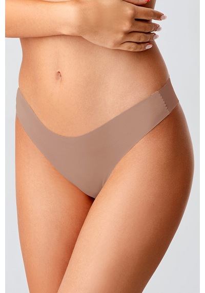 Kompedan Kadın Dikişsiz Lazer Kesim Brazilian Külot Cappuccino 9204 Sütlü Kahve