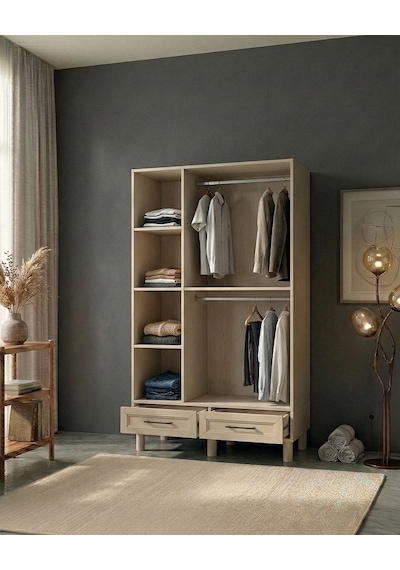Porto Mdf Aynasız 3 Kapıklı Dolap Bej Porto Mdf Aynasız 3 Kapıklı Dolap Bej