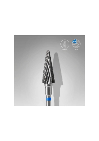 Staleks Sert Alaşım Koni Freze, Mavi, Çap 6 Mm / Çalışma Kısmı 14 Mm Ft71b060/14