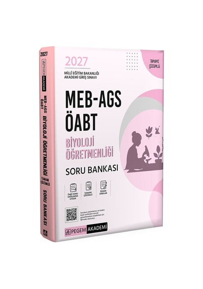 Pegem 2027 Öabt Meb-ags Biyoloji Öğretmenliği Soru Bankası Çözümlü Pegem Akademi Yayınları