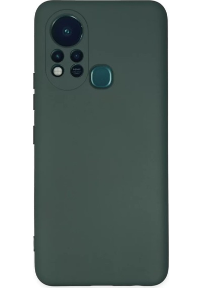 Newface İnfinix Hot 11s Kılıf Nano İçi Kadife Silikon - Koyu Yeşil