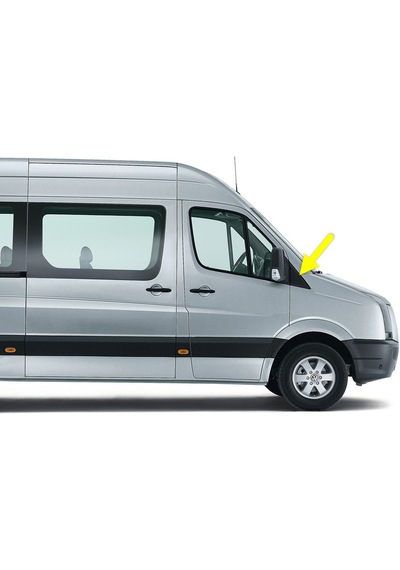 VW Crafter 2006-16 Sağ Dış Dikiz Aynası Ön Kapağı Üçgen 2E0857568