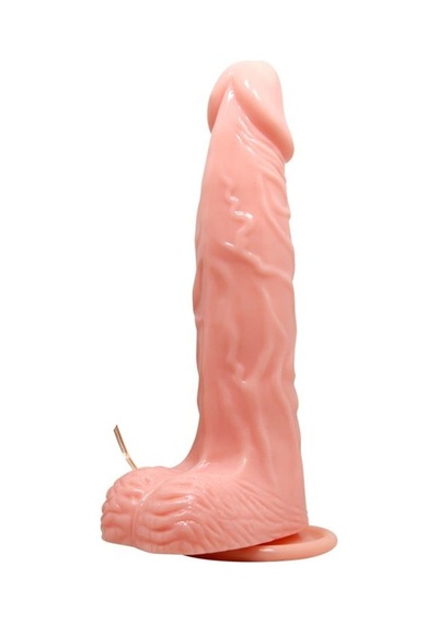 20,5 Cm Döner Başlıklı Titreşimli Vantuzlu Realistik Dildo Rota Rex Çok Renkli