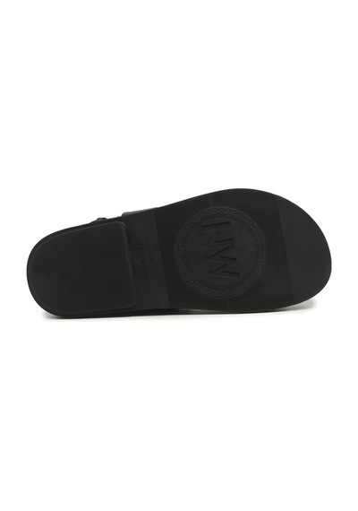 Nine West Ronı Siyah Kadın Düz Sandalet 000000000102051564