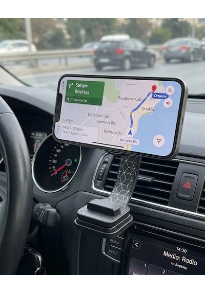 Mey Najmaddin Dashboard Manyetik Telefon Tutucu Ayarlanabilir Telefon Standı Najmaddin Belirtilmemiş