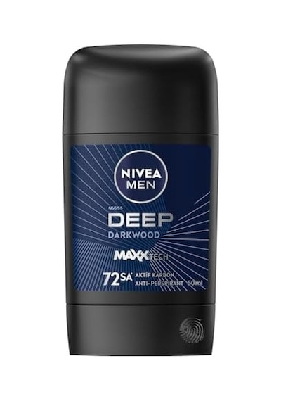 Men Erkek Stick Deodorant Deep Dimension 50 Ml,72 Saat Ter Ve Ter Kokusuna Karşı Anti Perspirant Koruma,aktif Karbon