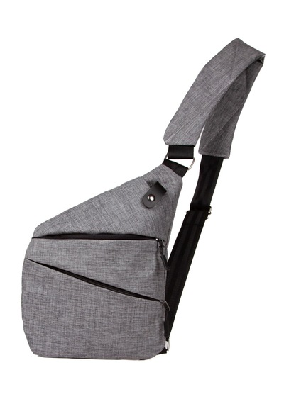 Newish Polo Heybe Postacı Çantası - Body Bag Gri