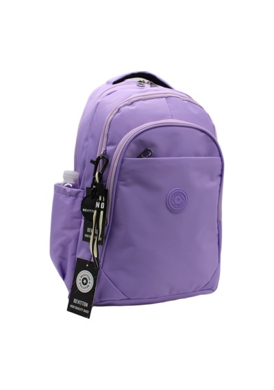 Su Geçirmez Kumaş Unisex Okul Çantası Lila Renk Okul Sırt Çantası 1650