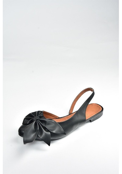 Fox Shoes Siyah Kadın Babet H726809009 Siyah
