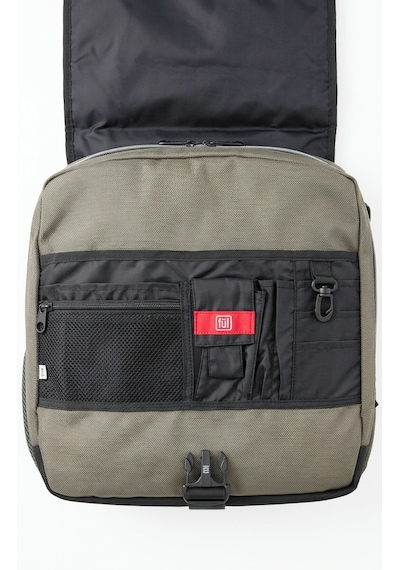 Ful - Parkway Haki/siyah Gündelik Laptop Messenger Postacı Omuz Çantası Haki-siyah