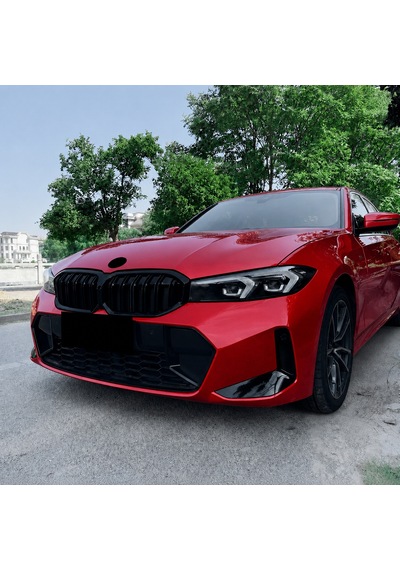 Bmw G20 Lcı 2022 Ve Sonrası Çift Çizgili Ön Panjur İthal Piano Black