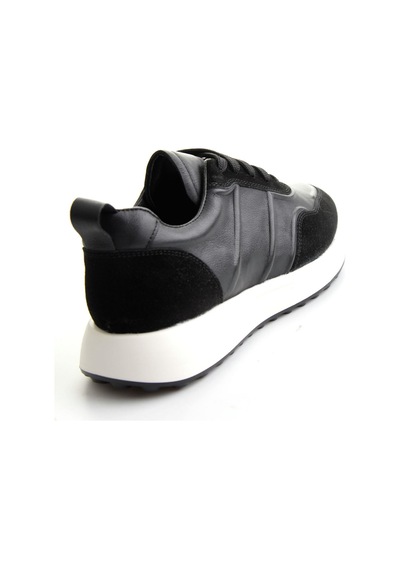 Bambi Siyah Napa Hakiki Deri Erkek Sneaker E01774057943