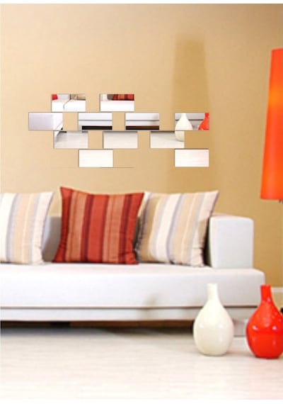M3 Decorium Bricks Dekoratif Ayna Gümüş