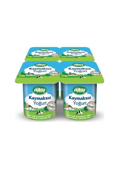 Sütaş Kaymaksız Yoğurt 4 x 125 G