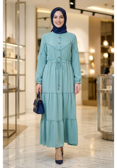 Hb Harma Time Butik Kadın Dantel Detaylı Beli Bağcıklı Ayrobin Yeşil Elbise Bebe Mavisi Bebe Mavisi Hb Harma Time Butik Kadın Dantel Detaylı Beli Bağcıklı Ayrobin Yeşil Elbise Bebe Mavisi Bebe Mavisi
