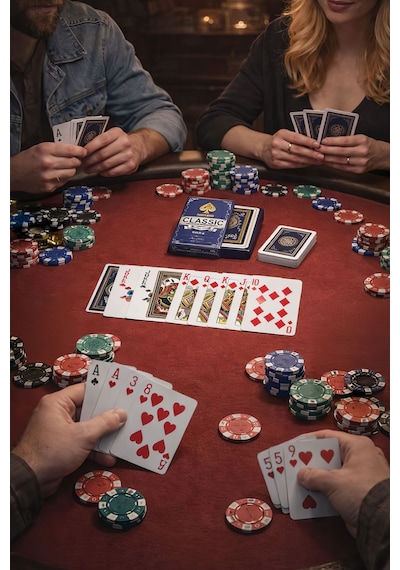 Mavi Pvc Plastik Su Geçirmez İskambil Poker Oyun Kağıdı Rd62mv