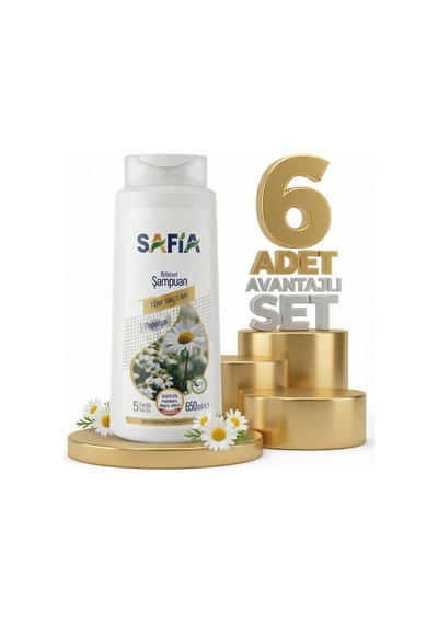 Safia Tüm Saçlar Şampuan 6x650 Ml