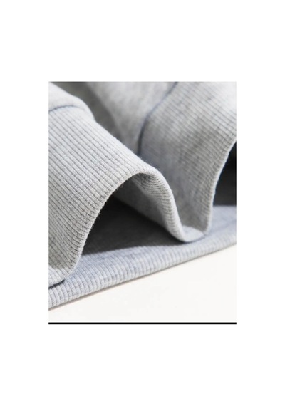Medinenur Lock Baskılı Kapüşonlu Cepli Sweatshirt Gri
