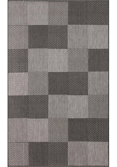 Eko Halı Mono Mno 01 Dark Grey Kaymaz Tabanlı Kilim