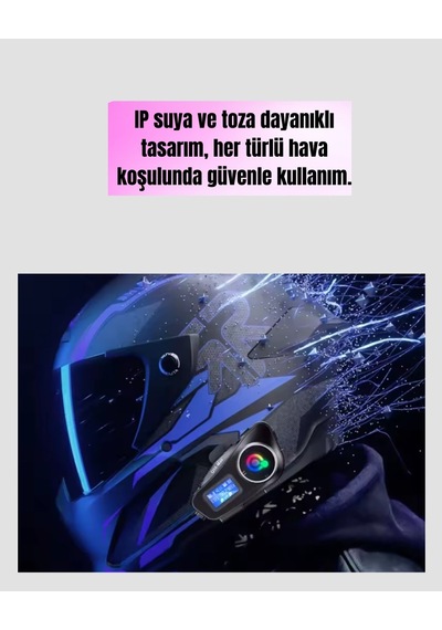 Hubrendy Kargo 500 Metre İnterkom Mesafeli Kask Kulaklığı Gürültü Engelleyici
