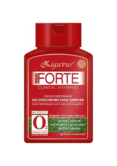 Zigavus Forte Ultra Clinical Yağlı Saçlar için Şampuan 300 ML