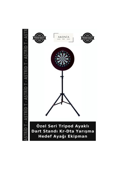 Özel Seri Tripod Ayaklı Dart Standı Kr-dta Yarışma Hedef Ayağı Ekipman