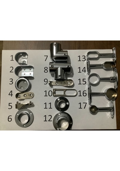 Boru Askı Flanş No:11 Yuvarlak Mini Flanş 4 Adet