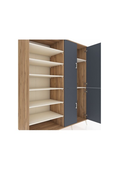 Kronos Gardrop 8 Raflı 4 Kapaklı 2 Askılı 176x59x221 Çam-antrasit/aytaşı Antrasit/aytaşı Kronos Gardrop 8 Raflı 4 Kapaklı 2 Askılı 176x59x221 Çam-antrasit/aytaşı Antrasit/aytaşı