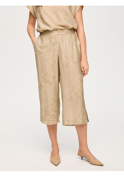 Faik Sönmez Resort Beli Lastiki Comfort Fit Rayon Capri S26cpr010 Us26cpr01072 Taş