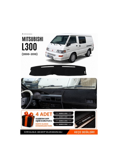 Mıtsubıshı L300 2000-2010 Uyumlu Torpido Koruma, Torpido Örtüsü, Torpido Kılıfı - Siyah
