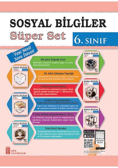 Ata 6.sınıf Yeni Nesil Sorularla Ben Korkmam Sosyal Bilgiler + Süper Set
