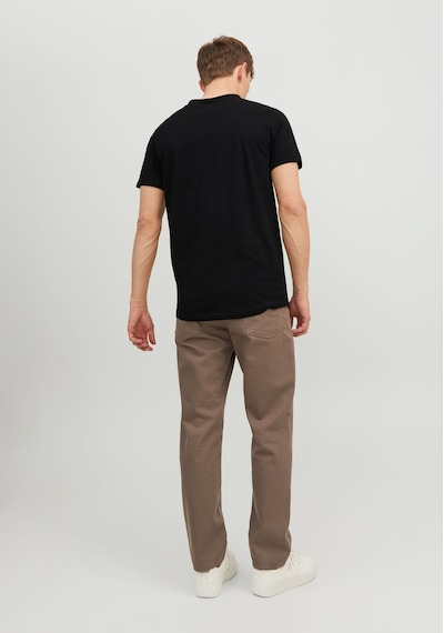 Jack & Jones Jjebasher Tee O-Neck Ss Noos Erkek Siyah Tişört Siyah