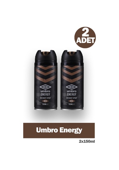 Umbro Energy Erkek Deodorant Sprey 150 Ml 2 Adet