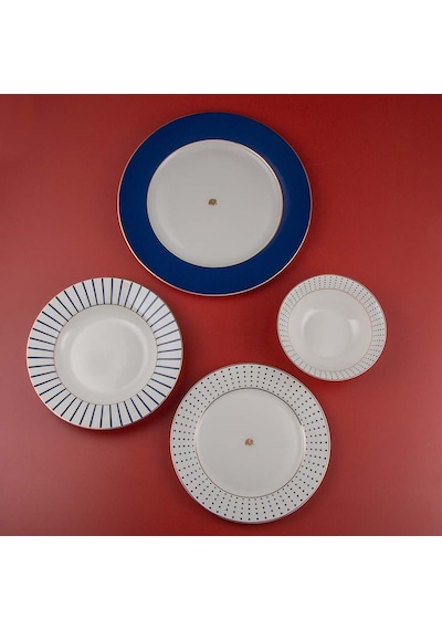 Jumbo Navy 24 Parça 6 Kişilik Yemek Takımı