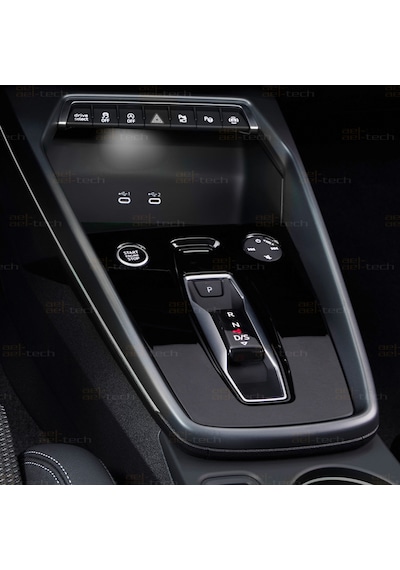 Audi A3 Uyumlu Vites Etrafı 5d Karbon Görünümlü Tpu Koruma 2025-2026
