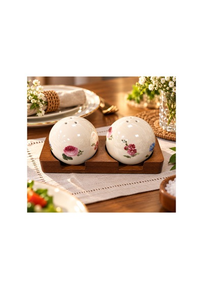 Petıt Fleur Koleksıyonu Bambu Tuz Ve Bıberlık Beyaz - 937007670 Beyaz