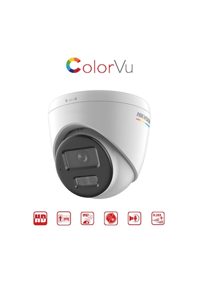 Ds-2cd1327g2h-lıuf - 2 Mp Colorvu + Smart Hybrid Light Dome Network Kamera