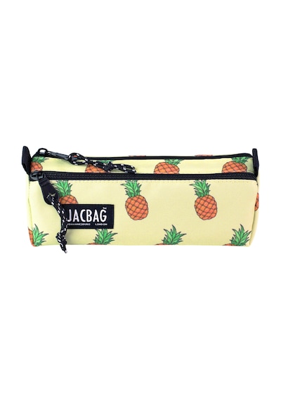 Jacbag Dual Prıme-çift Bölmeli Üçgen Tip Kalem Kutusu Dual Prime-ananas renkli