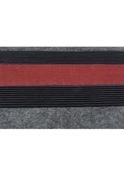 Retro Vl Çizgili Exclusive Paspas Islaklık, Toz Ve Çamur Kırmızı Kırmızı