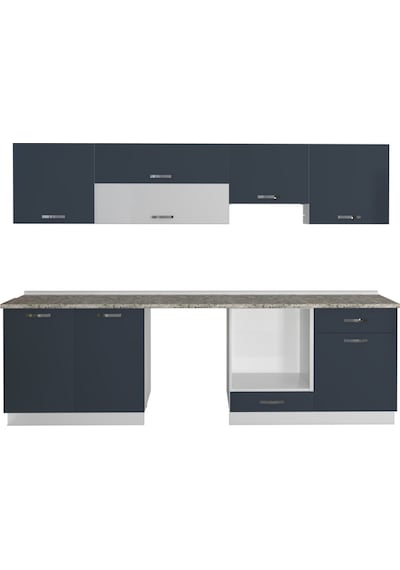 Decoraktiv Elite 280y Ank Mdf Hazır Mutfak Dolabı - Tezgah Dahil - Antrasit