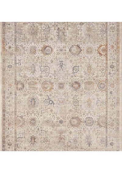 Krem Bej Soyut Eskitme Desenli Uşak Halı - Ns0256ka Krem - Bej