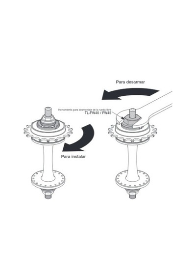 Shimano Tl-fw40 Tekli Hazne Anahtarı Y1200904t Siyah