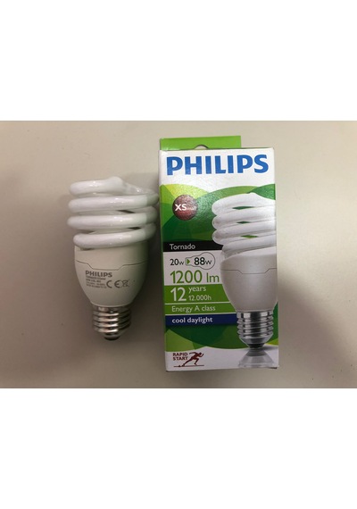 3 Adet Phılıps 20w 88w 1200 Lümen 6500 Kelvin Beyaz Tasarruflu Lamba Xs Small 12.000 Saat