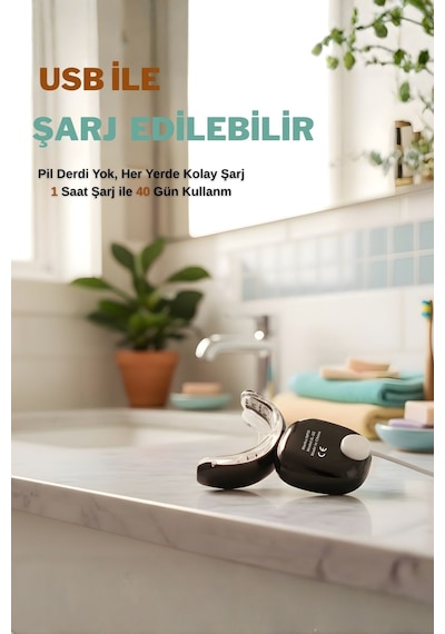 Npo Il32 Mavi Kırmızı Işık Teknolojili 32 Ledli 3 Beyazlatma Jelli Hızlı Diş Beyazlatma Kiti