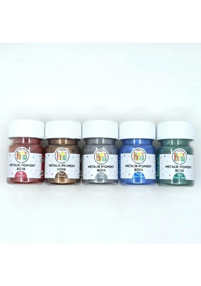 Hobiflex Epoksi Reçine Metalik Sedefli Pigment Toz Boya Seti 50 Gr 5 Renk Set Fiyatıdır Genel